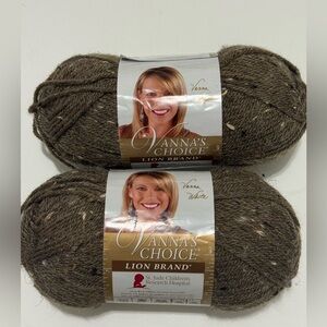 NEW Vanna’s Choice Lion Brand Yarn Barley 2 skeins brand new with tag.